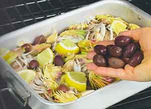 Capretto-al-forno-con-carciofi