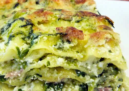 Lasagne agli Spinaci e Ricotta 520x368