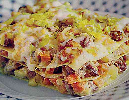 lasagne con ragù d’anatra e paté