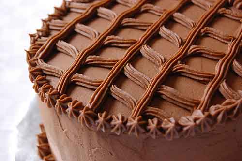 torta al cioccolato con crema ganache