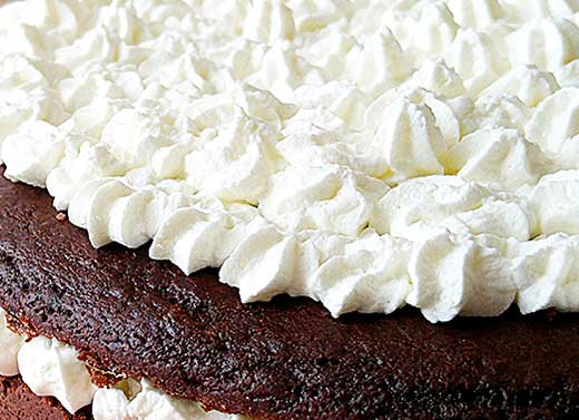 Torta al Cacao con Panna Montata 520x377