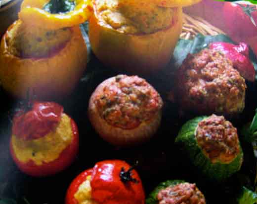 Verdure ripiene al forno