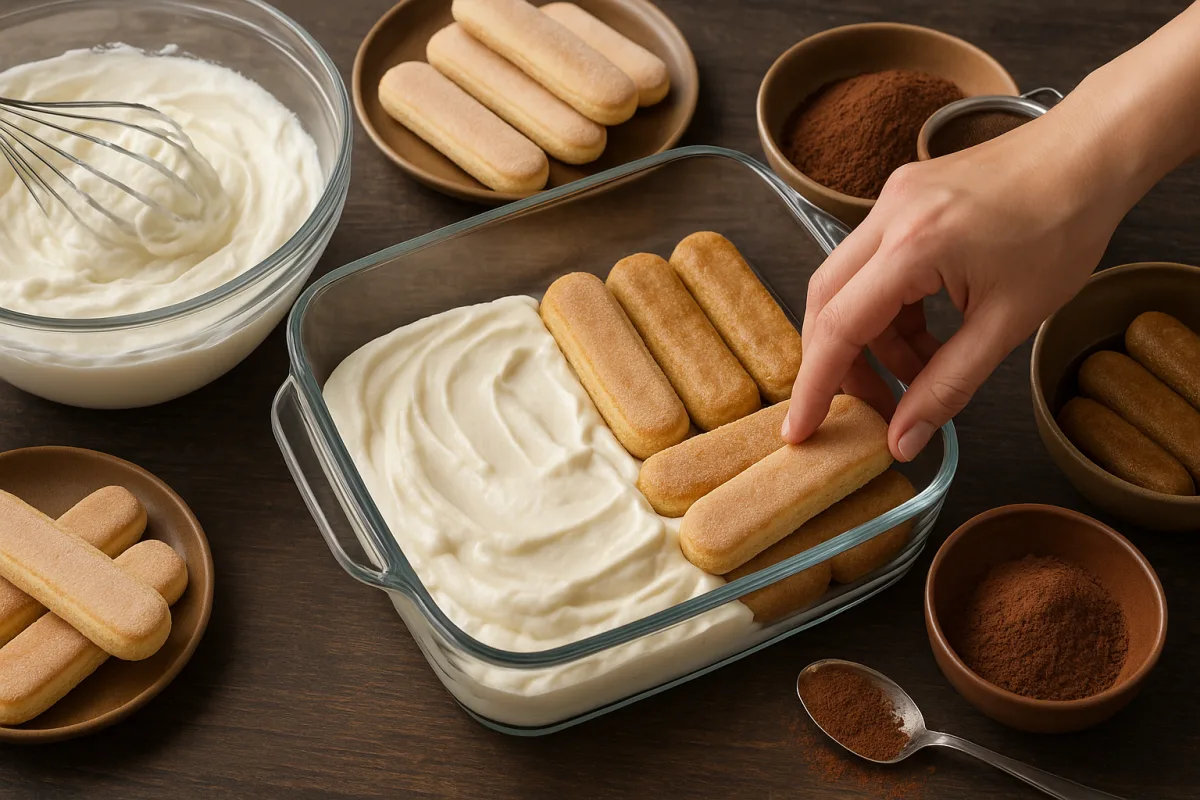 Tiramisù classico con savoiardi: la sequenza di passaggi che evita il dolce troppo liquido