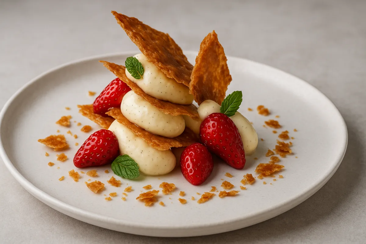Ricetta millefoglie destrutturata per dessert raffinati: la croccantezza controllata che sorprende