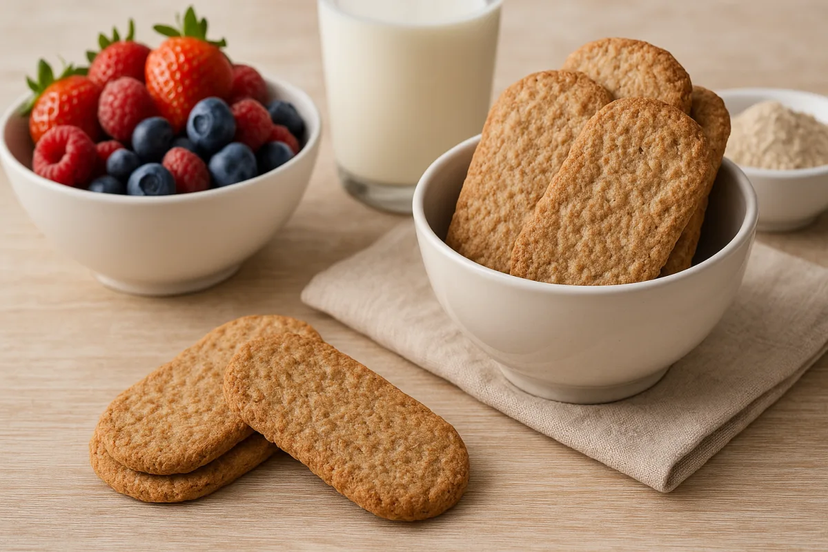Biscotti integrali per la colazione: la combinazione di farine che non compromette il gusto