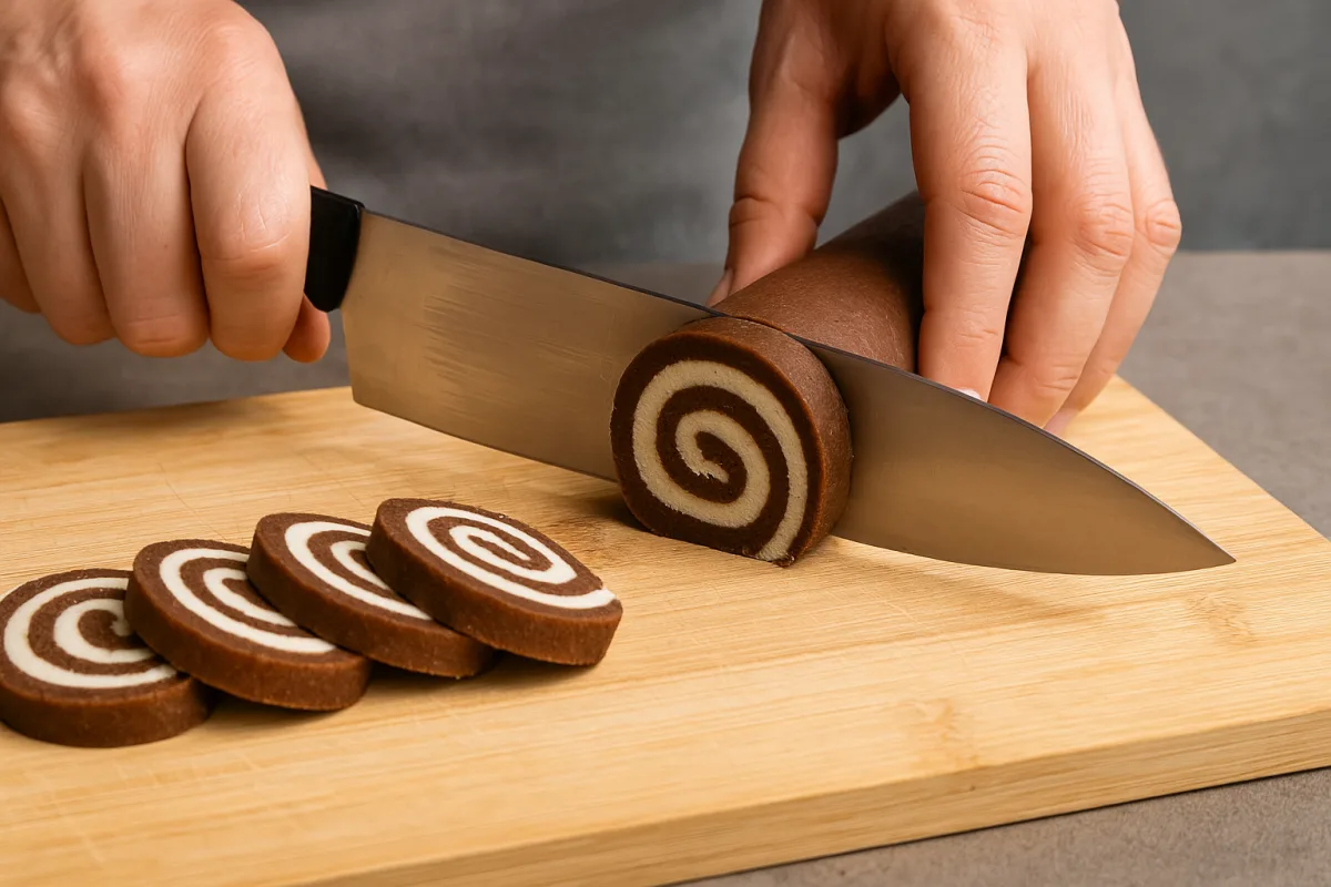 Girelle al cioccolato senza cottura: il passaggio per ottenere sempre una spirale netta e precisa