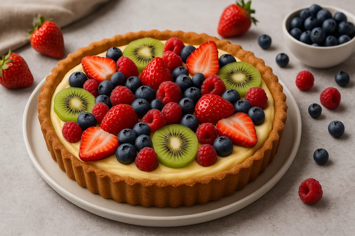 Crostata crema e frutta con base croccante: la tecnica per non farla inzuppare