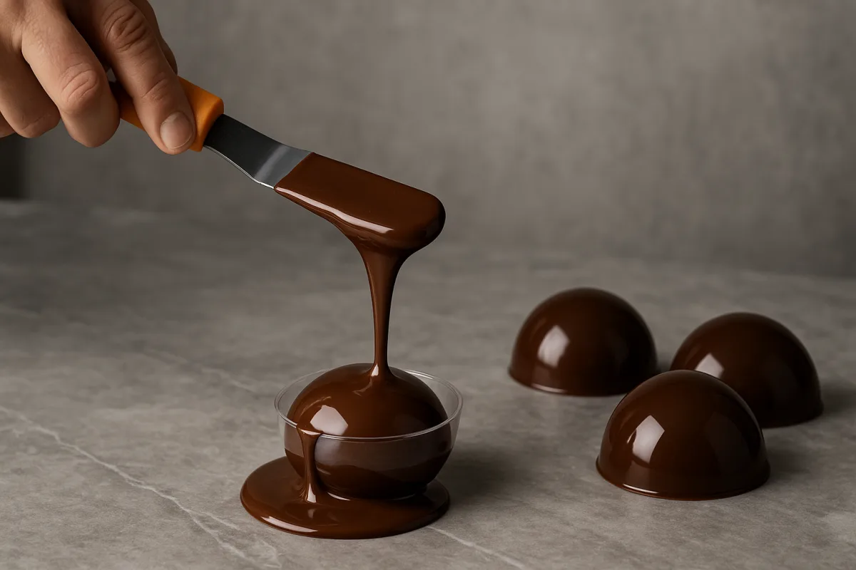 Come ottenere cupole di cioccolato sottili e lucide? Il segreto di temperatura e spatolatura messo alla prova