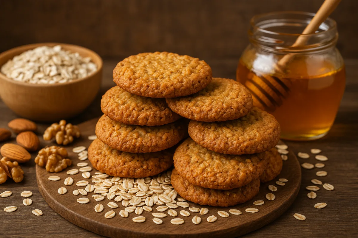 Biscotti di avena con miele e frutta secca: la proporzione degli ingredienti che li mantiene fragranti più a lungo