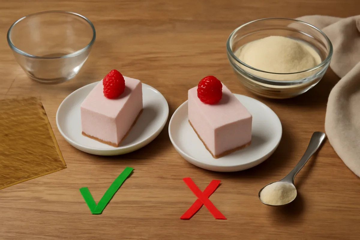 Gelatina in fogli o in polvere nel semifreddo: quale dosa meglio senza lasciare grumi
