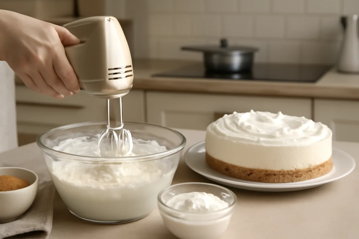 Panna montata nella cheesecake senza cottura: il grado di montatura che cambia tutto