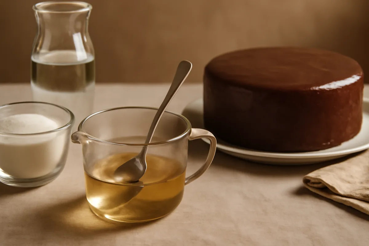Bagna per sacher torte: la proporzione acqua-zucchero che equilibra l'umidità