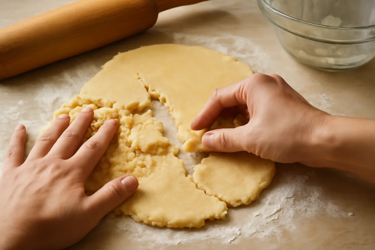 Pasta frolla che si sbriciola durante la stesura: il passaggio per salvarla