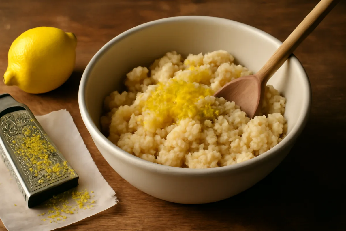 Limone grattugiato nell'impasto della frolla: la quantità che profuma senza amarire