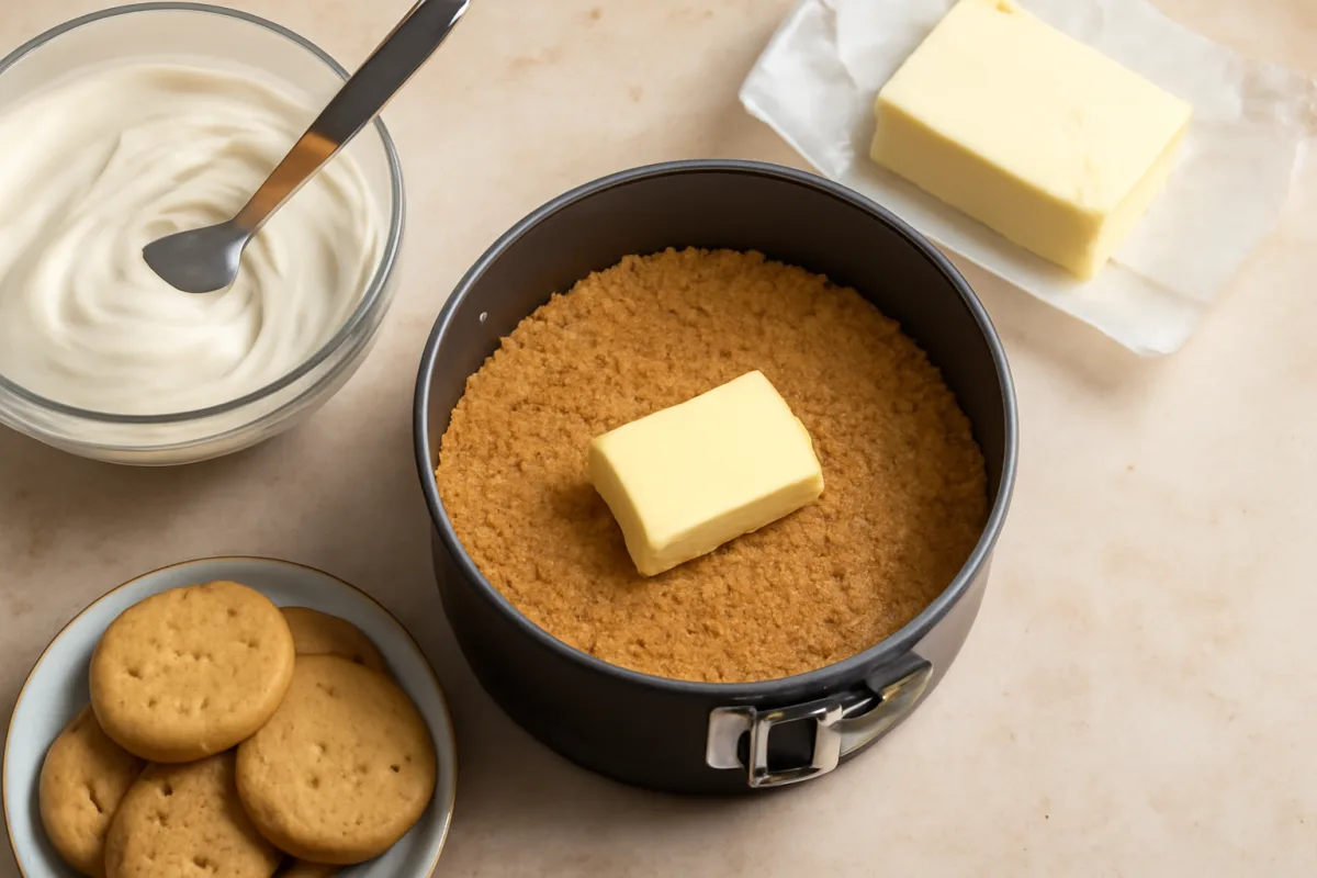Base per mousse fredda con biscotti: il burro che non la fa separare