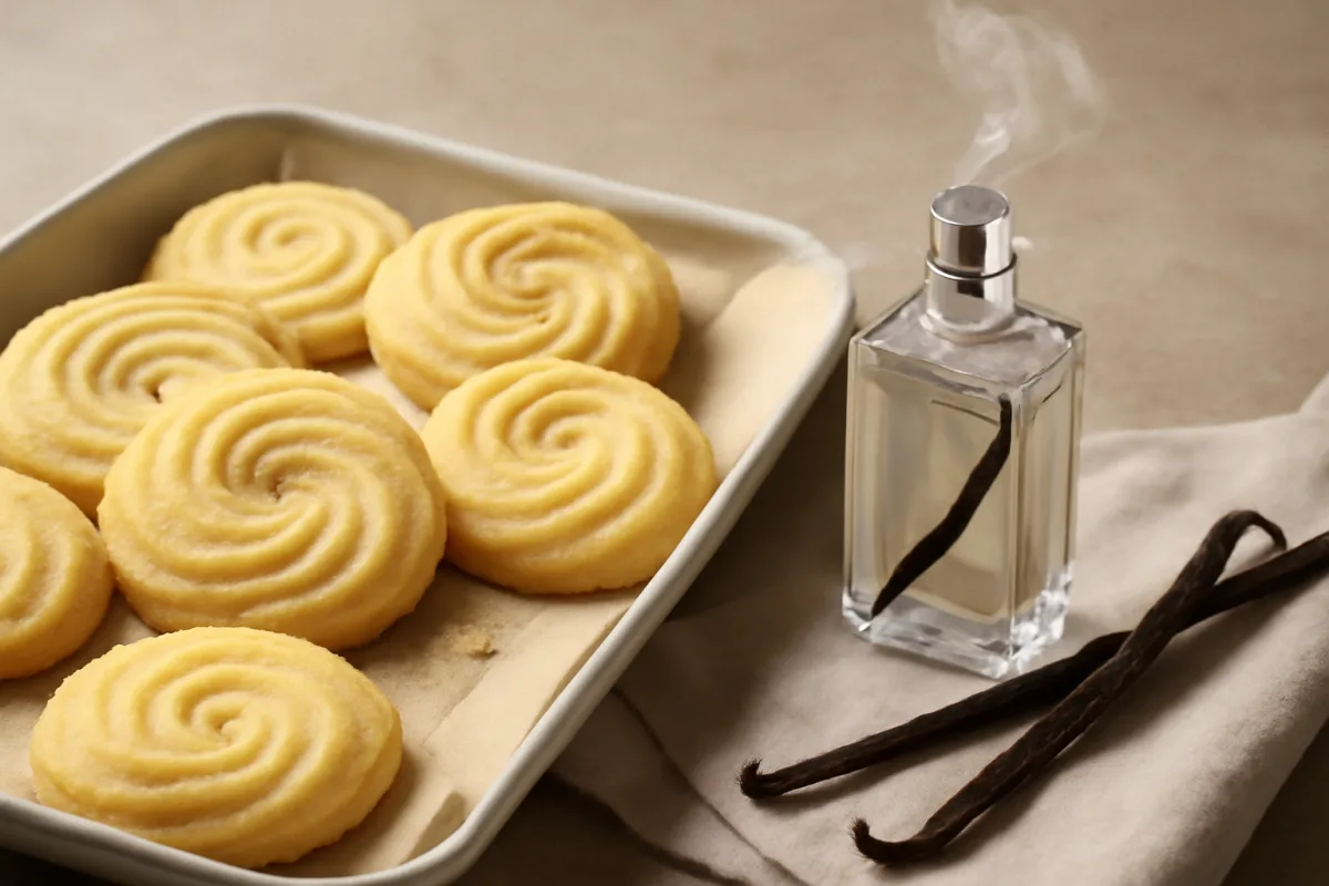 Biscotti al burro aromatizzati alla vaniglia: la forma che mantiene il profumo